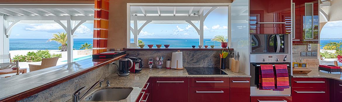 Villa Dream in blue St.Martin - Kitchen Dining Room