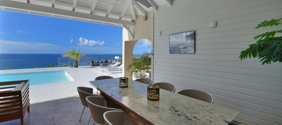 Villa Dream in blue St.Martin - Kitchen Dining Room Villa Dream in blue St.Martin - Kitchen Dining Room
