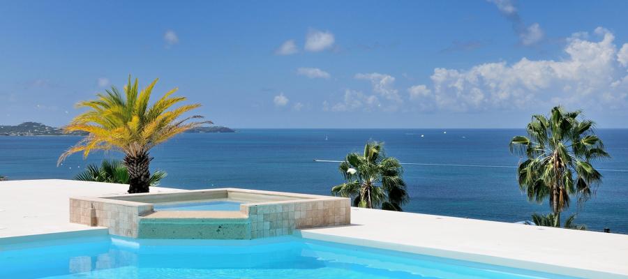 Villa Dream in Blue St.Martin - Pool and Terraces