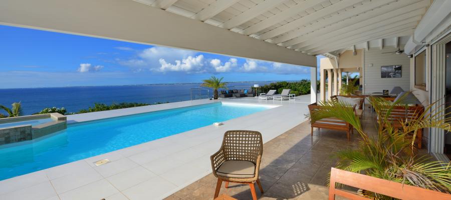 Villa Dream in Blue St.Martin - Pool and Terraces