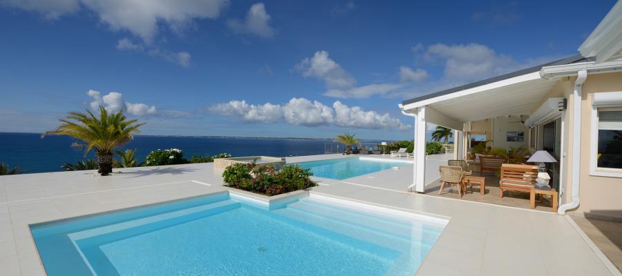 Villa Dream in Blue St.Martin - Pool and Terraces