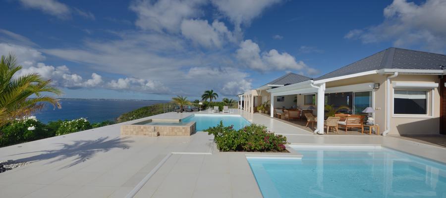 Villa Dream in Blue St.Martin - Pool and Terraces