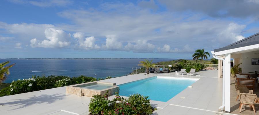 Villa Dream in Blue St.Martin - Pool and Terraces