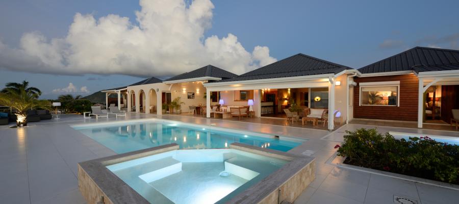 Villa Dream in Blue St.Martin - Pool and Terraces