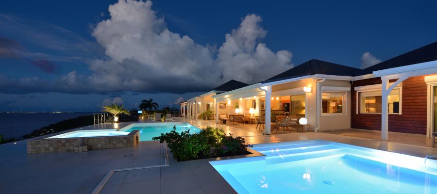 Villa Dream in Blue St.Martin - Pool and Terraces
