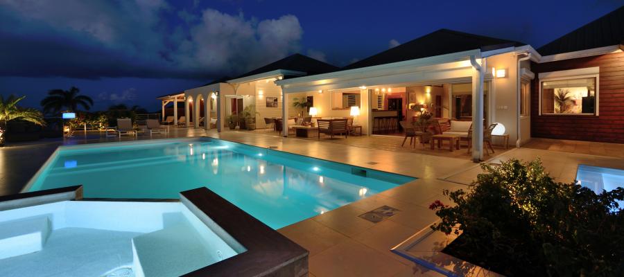 Villa Dream in Blue St.Martin - Pool and Terraces