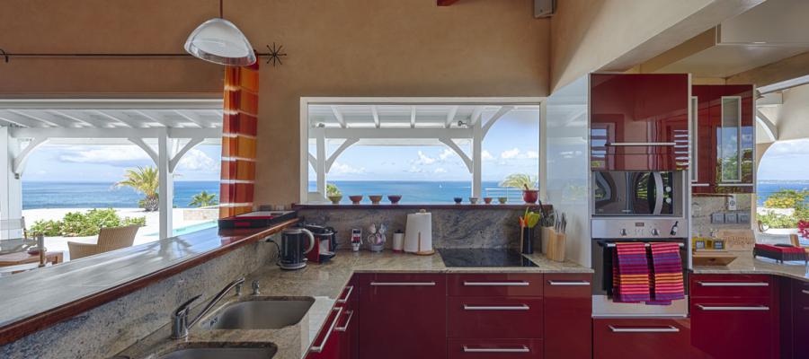 Villa Dream in blue St.Martin - Kitchen Dining Room