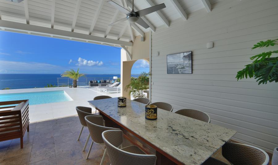 Villa Dream in blue St.Martin - Kitchen Dining Room