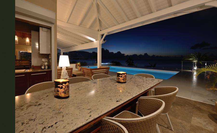 Villa Dream in blue St.Martin - Kitchen Dining Room