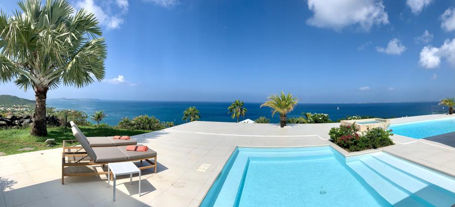 Villa Dream in Blue St.Martin - Pool and Terraces