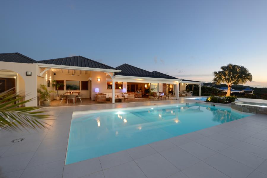 Villa Dream in Blue St.Martin - Pool and Terraces