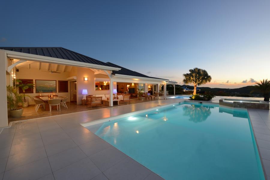 Villa Dream in Blue St.Martin - Pool and Terraces