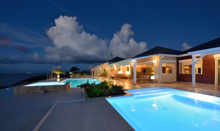 Villa Dream in Blue St.Martin - Pool and Terraces