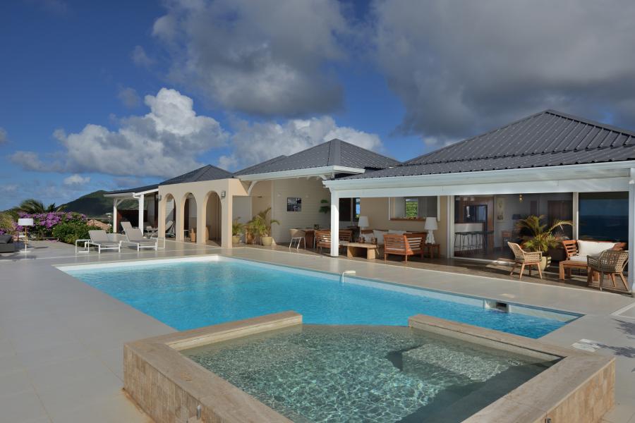 Villa Dream in Blue St.Martin - Pool and Terraces